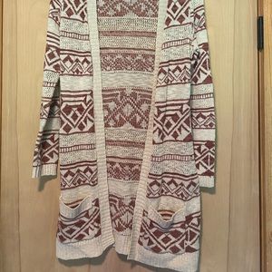 Pink republic juniors medium cardigan